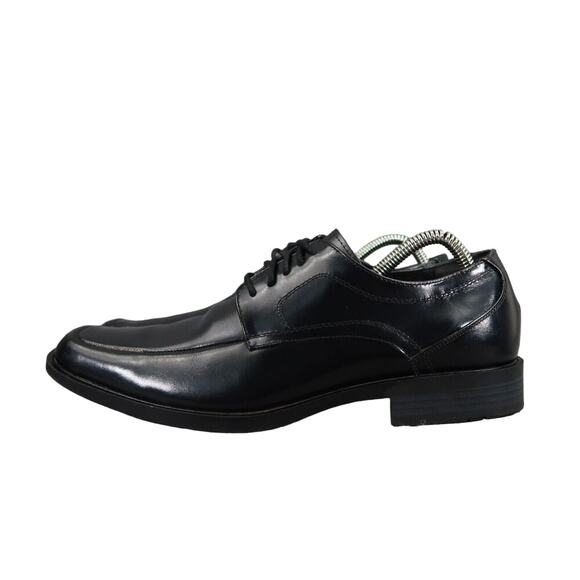 Stacy Adams Shoe Mens 8 Oxford Dress Formal Leather Square Toe Derby Calhoun Moc - Picture 6 of 15